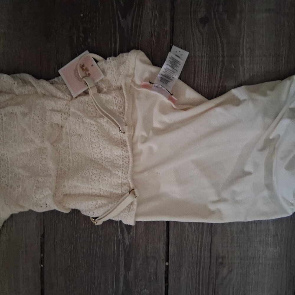 Juicy Couture Little Girls Swimdress One Piece Swimsuit Angel NEW Size 4  $102.+ - Picture 5 of 5